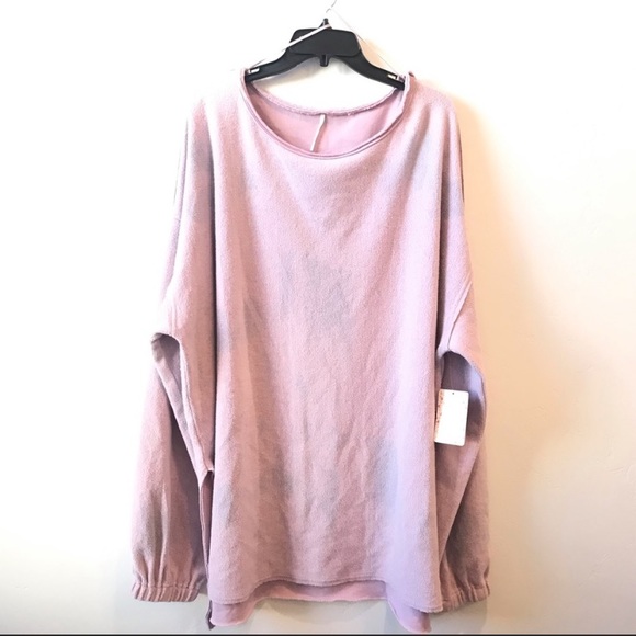 Last One~NWT Free People Someday Fleece Sweatshirt - Picture 4 of 6
